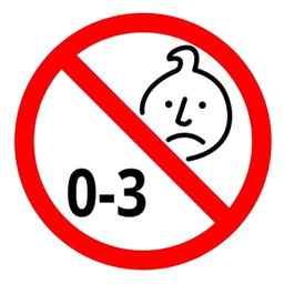 Not suitable for children under 3 years — small parts, choking hazard